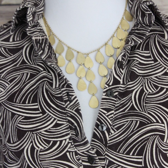 LIZ LANGE MATERNITY Brown and Beige Abstract Dress - Picture 7 of 8